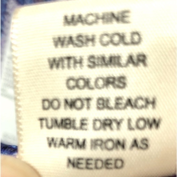 🍉 Myth NYC Purple Blue Chevron Open Shoulder Gathered Waist Shirt - Picture 9 of 11